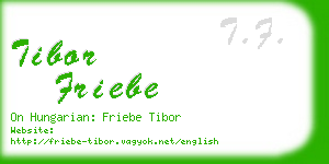 tibor friebe business card